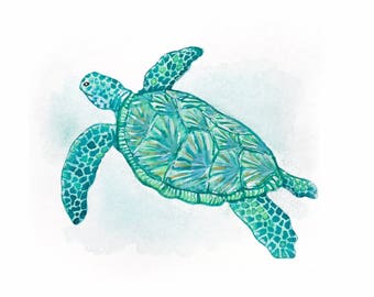 Sea Turtle Wall Art sea turtle wall art | etsy Sea Turtle Wall Art sea turtle wall art | etsy