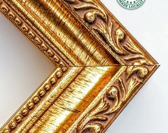 Antique ORNATE Gold Picture Frame, Wood w/ Glass, Backer & Hanger, 4x6,5x7,9x9,8x10,8.5x11,10x12,12x12,11x14,16x20,17x20,20x24,24x30,24x36