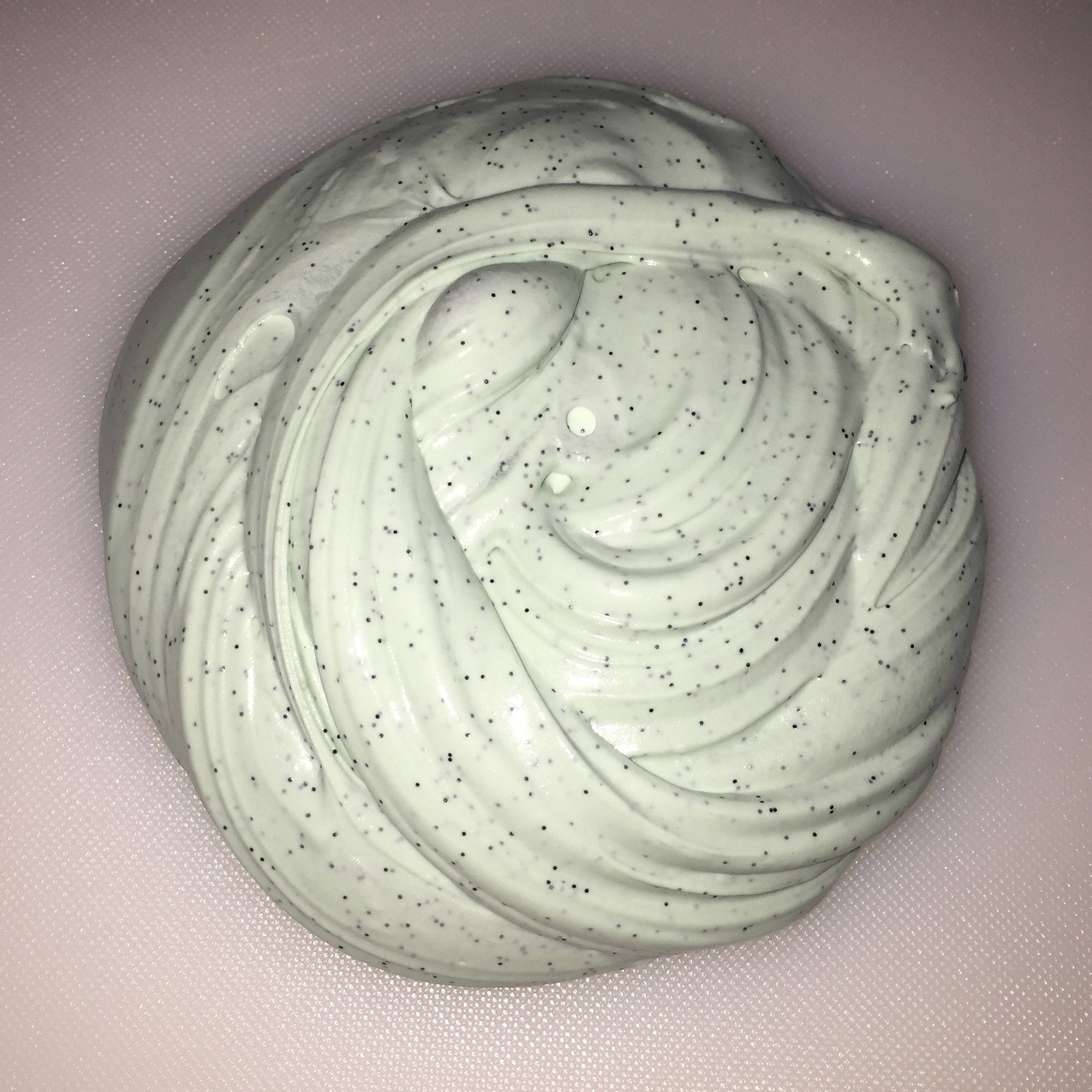 Mint Green Slime Stretchy Glossy Glittery Mint Butter Slime