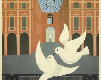 aAffiche vintage Orient Express London-Paris-Venice (Milano) on paper matte 140g.