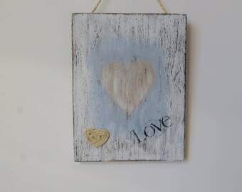 Ornamento in ceramica con cuore d'amore personalizzato con nome e foto