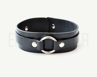 BDSM collar, Slave Collar, Bondage Collar, Wide collar, Leather choker, Black Collar, Wide choker