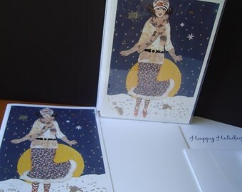 Art Deco Chrstmas Cards - Prntable Cards - View #10