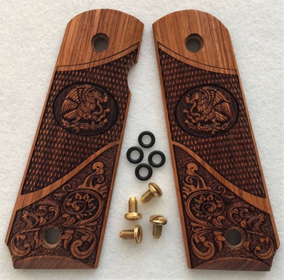 1911 Grips Full Size Government And Commander Solid Rosewood 0016