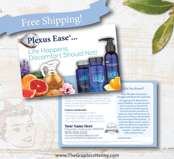 Plexus Ease Sample Postcard Free Shipping