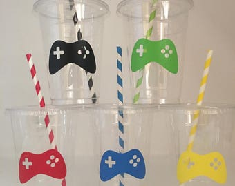 Video Game Party Cups, Gaming Party, Gamer Party