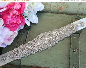 60% OFF Luxurious Crystal Bridal Belt - Rhinestone Embellishment Sash Jeweled Wedding Prom Bridesmaid Dress Applique - Style 5