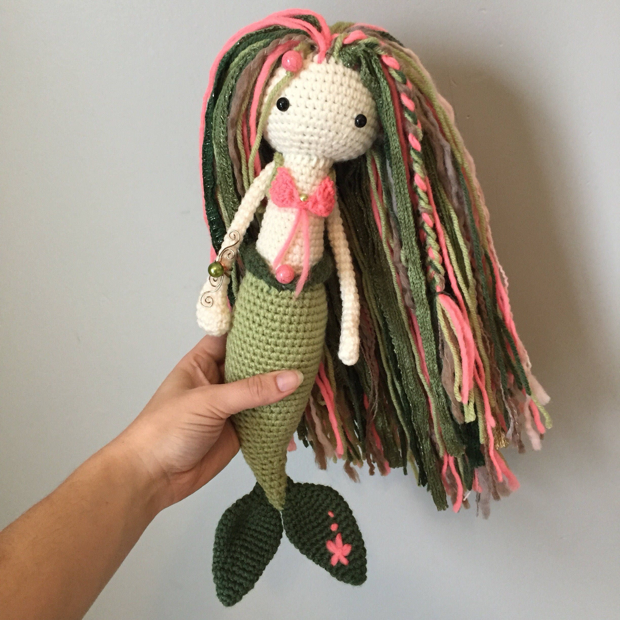 Custom Crochet Mermaid / Crochet Mermaid Doll / Amigurumi