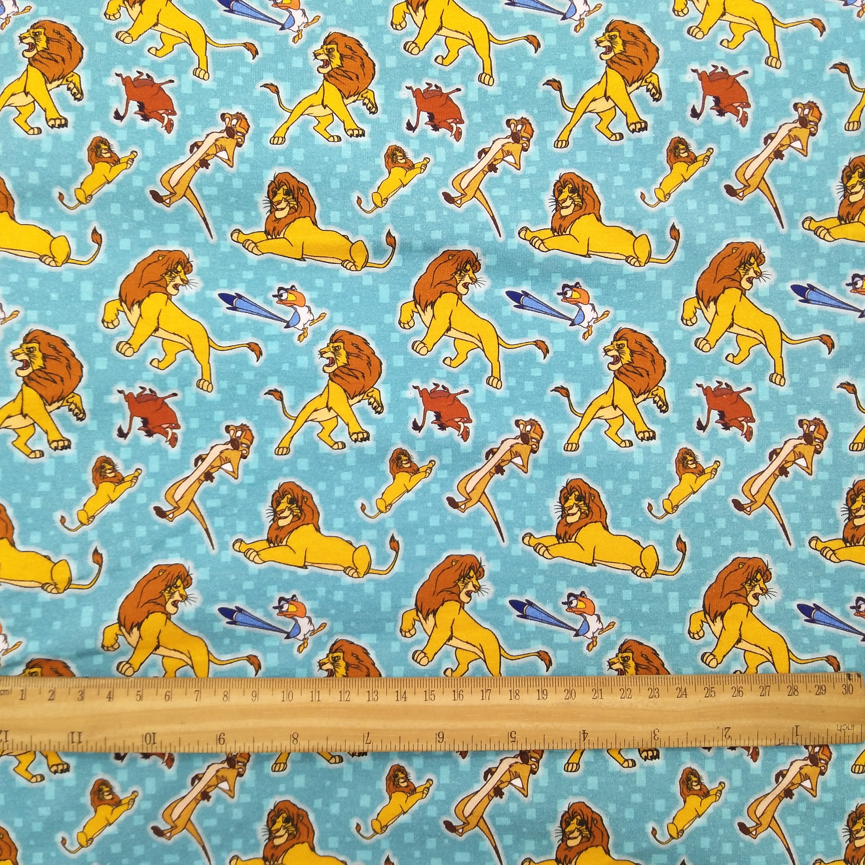 The lion king fabric digital printing cotton lycra knit