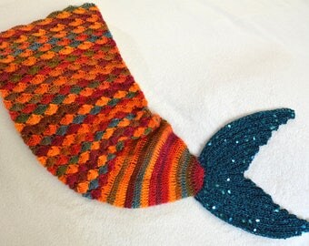 Mermaid Tail Blanket Kids, Toddler Mermaid Tail, Mermaid Tail Blanket Child, Kids Mermaid Blanket Cocoon with Sparkling Tail