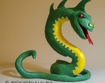 Decorative paper mache Dragon Snake