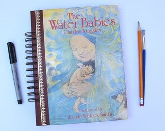 The Water Babies vintage book journal, vintage book art journal