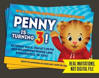 Daniel Tiger Invitation - Daniel Tiger Birthday Invitation