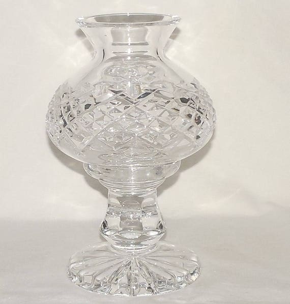 Waterford Crystal 2 piece Tea Light Votive Hurricane Lamp