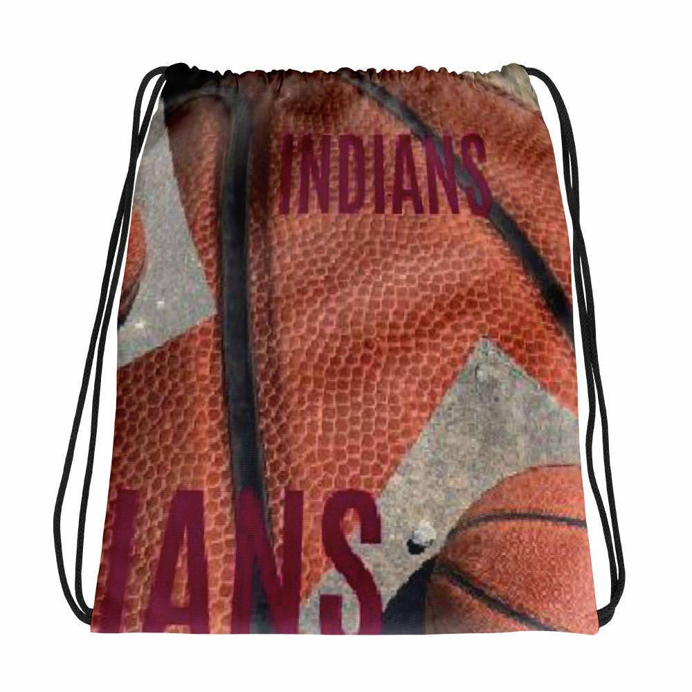 School Mascot Basketball Drawstring bag