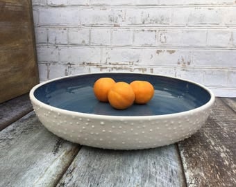 Made to order large fruit bowl, wheel thrown fruit bowl, large serving dish