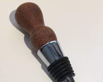 Wine Bottle Stopper Made From Reclaimed Mahogany
