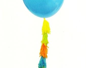 50% OFF Large Balloon with Tassels, 36 Inch Balloon, Tassel Balloon, Birthday Balloon, Baby Shower Balloon