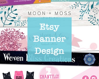 Etsy Banner - Digital Banner Design - Etsy Digital Banner File - Etsy Cover Photo - Branding - Etsy Shop Branding - Custom Etsy Banner