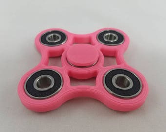 Pink Fidget Spinner 3D Printed Quad Hand Spinner