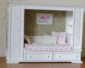 Handmade Bed Miniature 1:6 Pullip Blythe Momoko Barbie BJD Lati