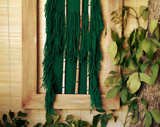 Woven wall hanging