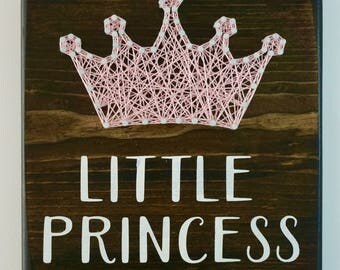 Little Princess String Art, Nursery Decor, Girls Room Decor, Baby Shower Gift