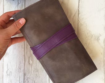 SOLD OUT!!! Hand Made Leather Knitting Needle Organizer - Great for Knitting Needles or Crochet Hooks