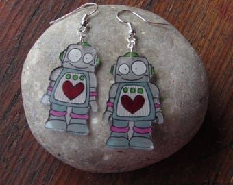 These earrings the side of the heart