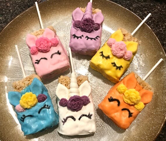 My Little Pony Chocolate Covered Rice Crispy Treats Unicorn