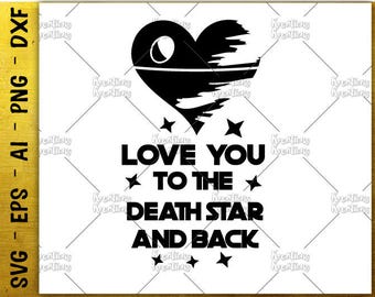 i love you to the death star and back tshirt