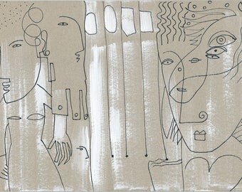 Original painting + drawing