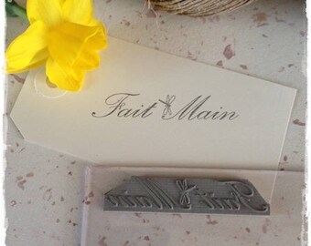Pretty antique rubber stamp unmounted * hand made with Dragonfly *.