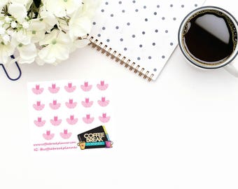 Planner Stickers | Ballerina Dress Stickers| Ballet Stickers|Dance Class Stickers|Pink Ballerina Dress Stickers|Mini Sheet Ballerina Dress