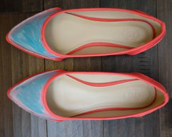 Women's Shoe Ballet Pointed Toe Pastel Low Flat