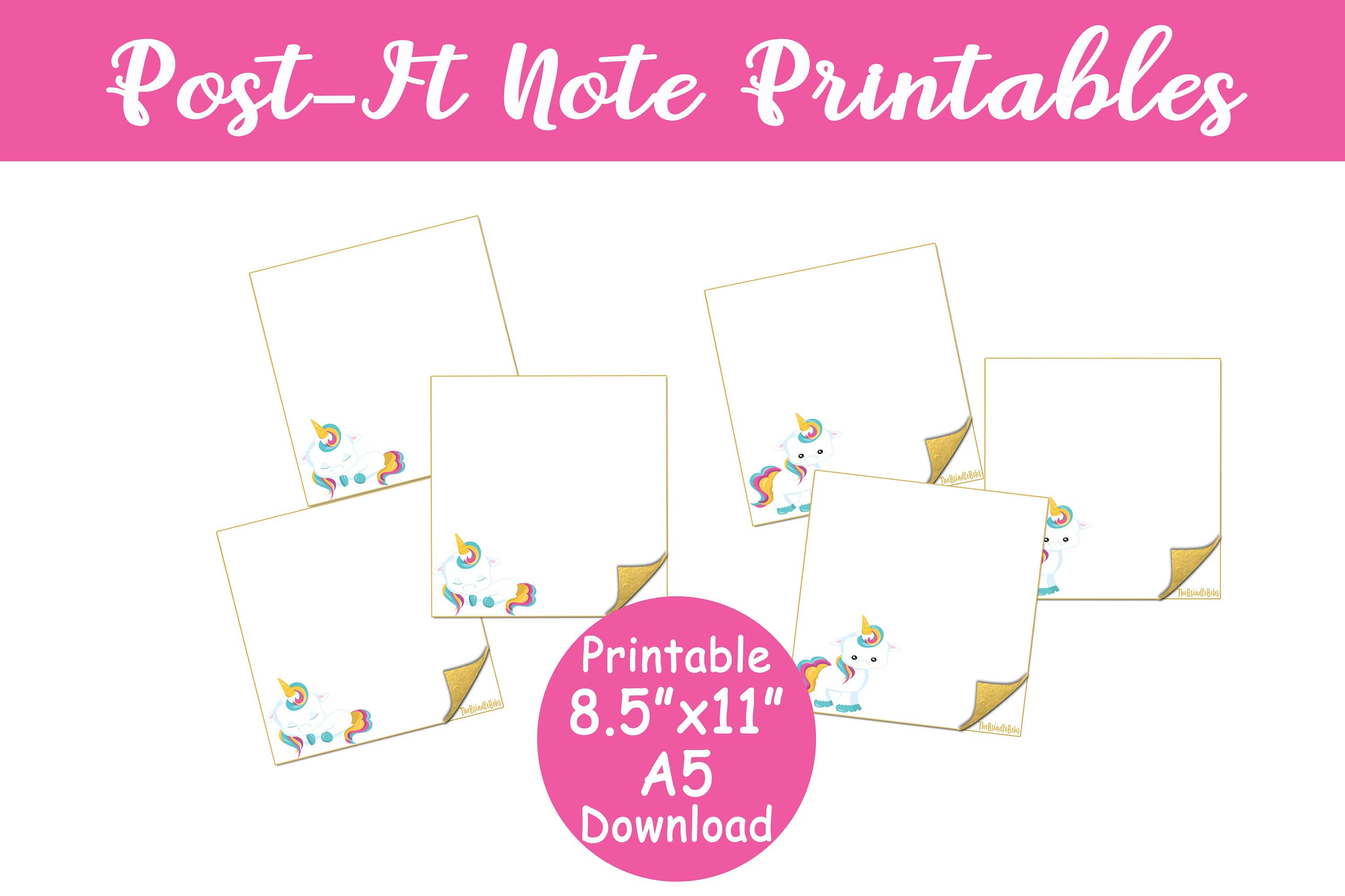 Instant Download PostIt Note Fridge Reusable