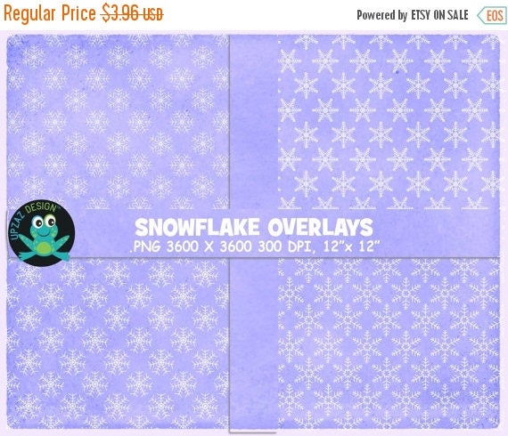 75% OFF SALE Snowflake Overlays Snow Overlays Overlay