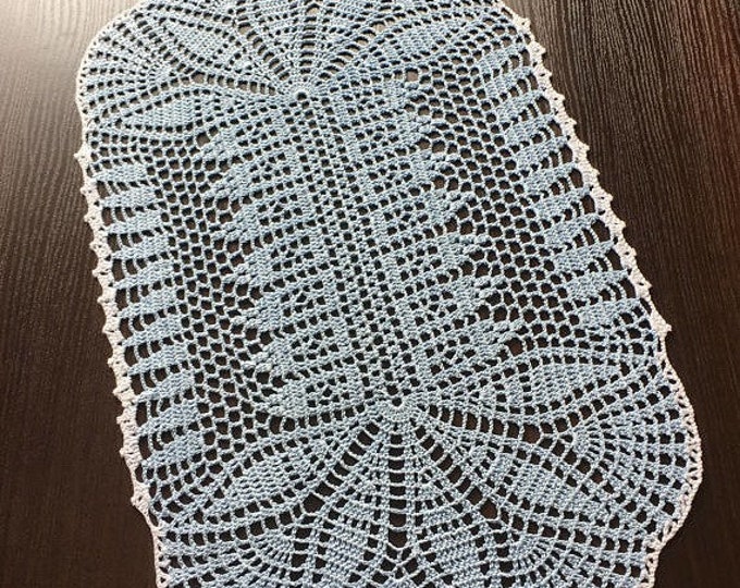 Table runner lace Вязание крючком салфетка крючком салфетки стол декор Crochet coaster Large lace Coffee Table Doily oval doilies crochet.