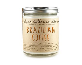 Brazilian Coffee 8oz Scented Candle | Coffee candle, Java, Coffee scent, strong scented candles, Birthday Gift idea, Coffee, Coffee Lover