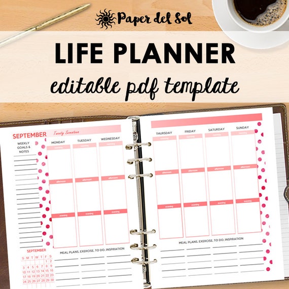 monthly daily planner