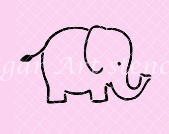Elephant stencil | Etsy