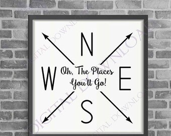 oh the places you will go decal etsy