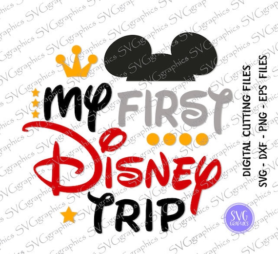 Download svgdxfeps 020 My first Disney Trip digital cutting files