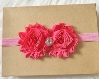 Coral Headband, Baby Headband, Infant Headband, Newborn Headband, Baby Girl Headband, Toddler Headband, Girls Headband, Headband, Baby Girl