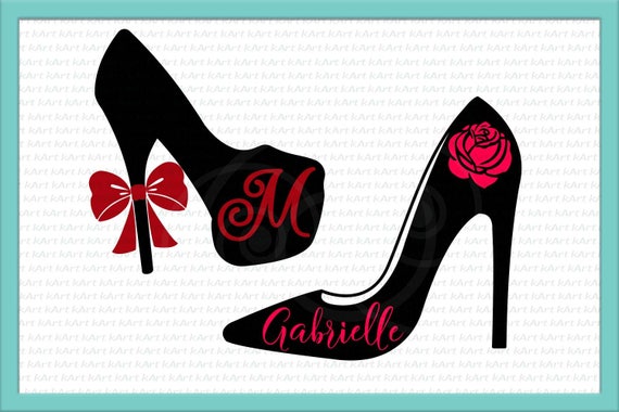 Download high heel svg wedding shoe svg wedding svg bow svg rose