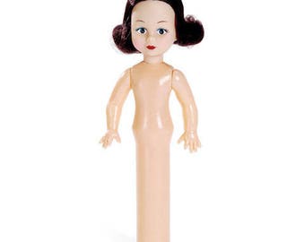 Toilet tissue Cover Doll Brunette 10" Darice Crafts New in sealed package