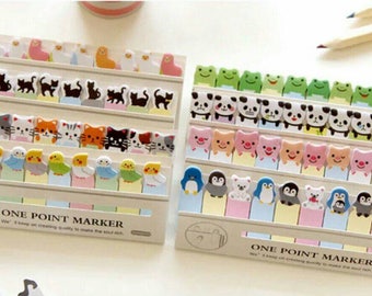 Mini Sticky Notes Mini Bird Sticky Note Mini Black Cat Post it Notes Stationery Cute Sticky Note Mini Post It Page Marker Animal