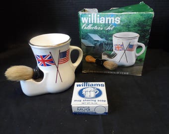 Vintage Williams Shaving Soap Collector's Set With Mug, Soap And Brush 1510