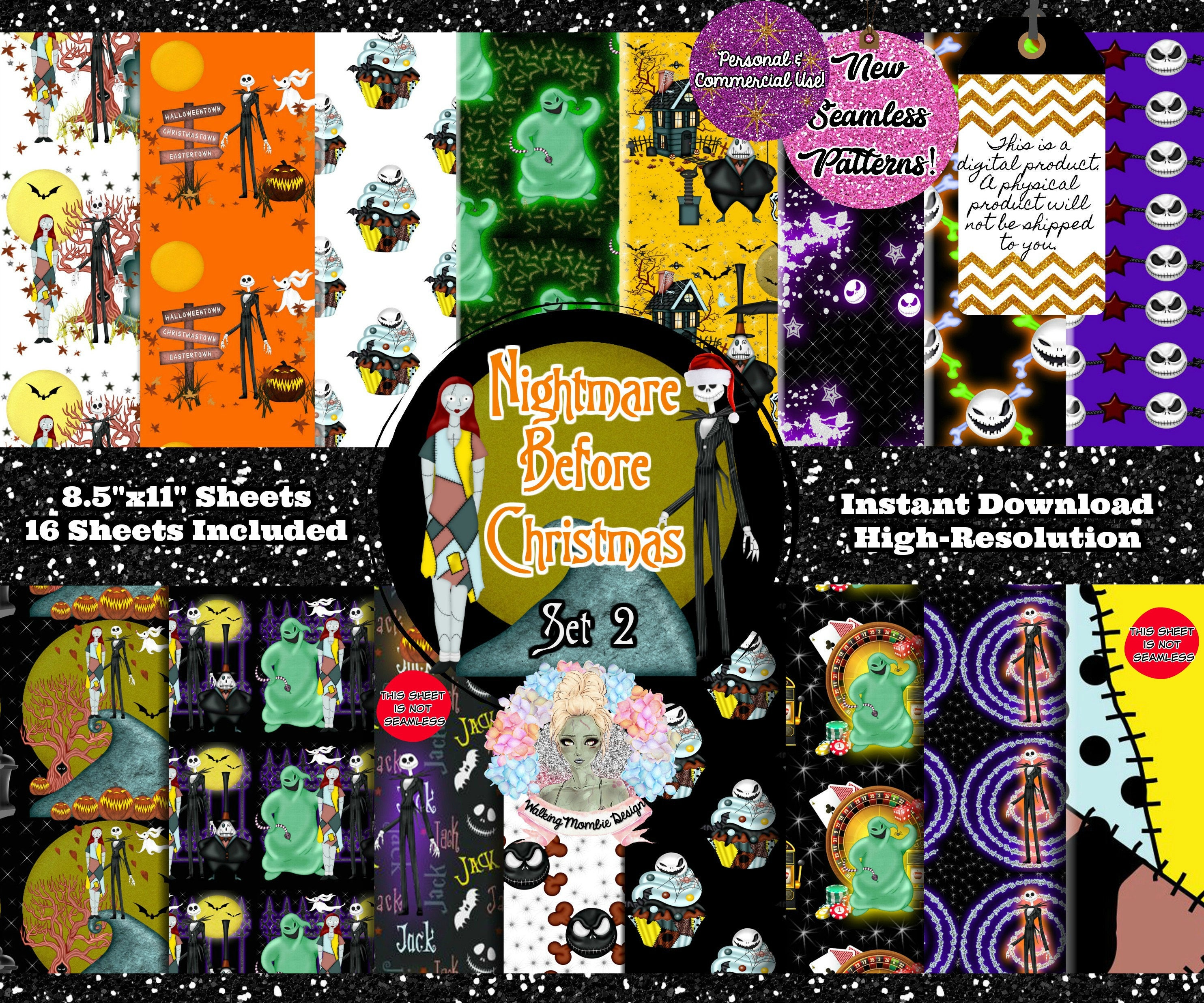 nightmare before christmas paper dolls