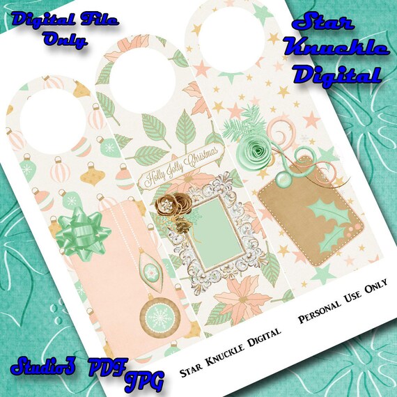 Wine Bottle Tags Printable Christmas Bottle Tag Topper